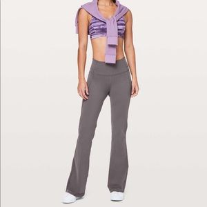 Lululemon Women's High-Rise Flared Active Pants — Gray Size 4